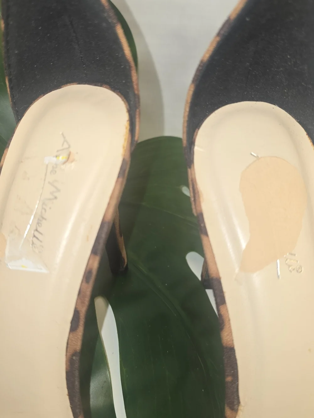 Leopard Print Ankle-Strap Stiletto Sandals - Tan & Dark Brown
